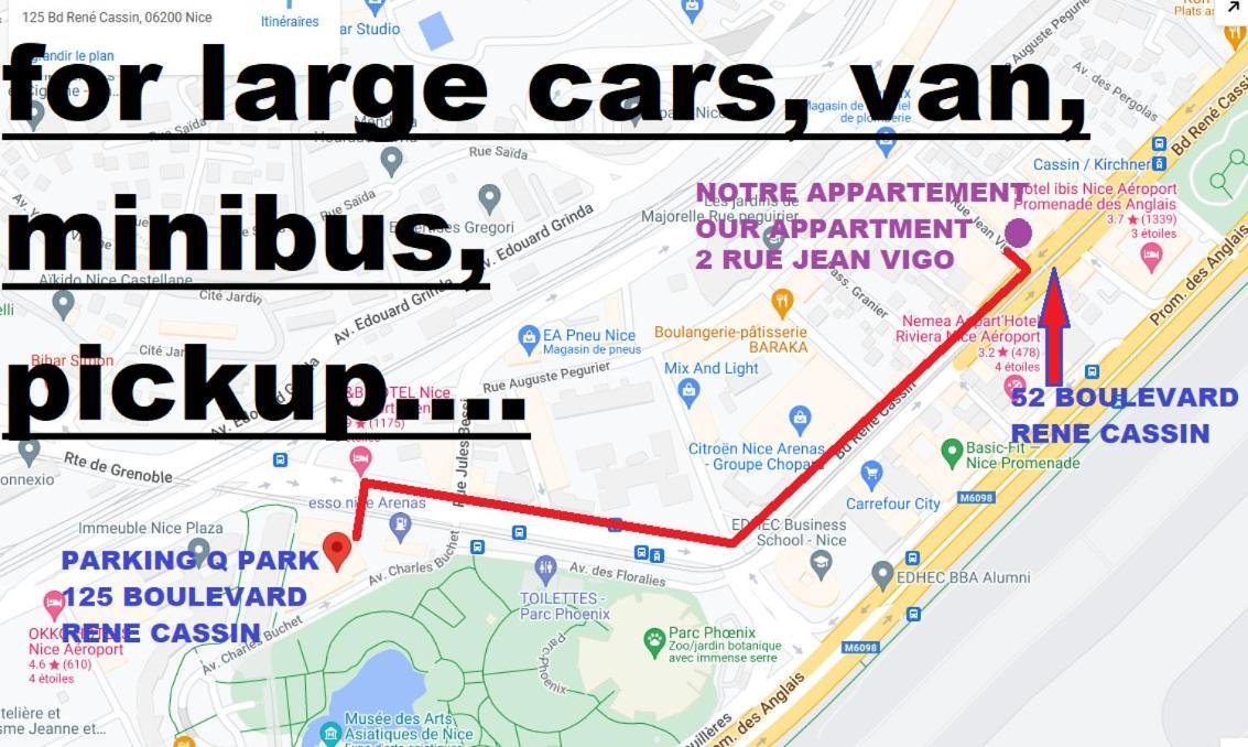 The Nice - 3 Rooms, 3Air Cond, 3Tv, 3Fans, 2 Wc, Wifi Everywhere 5Min Aeroport, Train, Beach, 1Min Tram, 15 Min Centre, Port, Parking Possible Exteriör bild